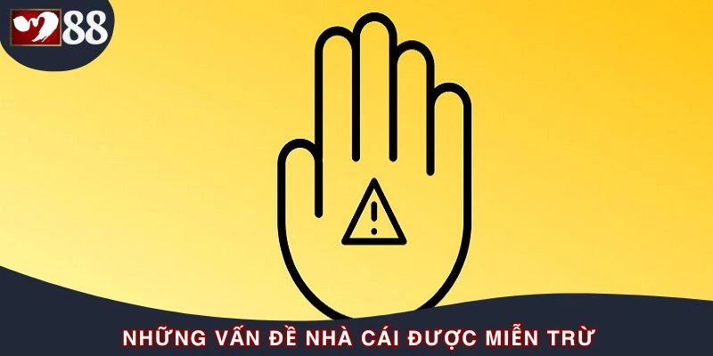 Miễn trừ trách nhiệm khi phát hiện người dùng có dấu hiệu gian lận