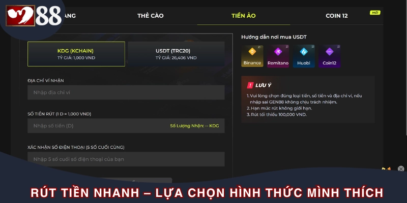 Một số lỗi thường gặp khi rút tiền