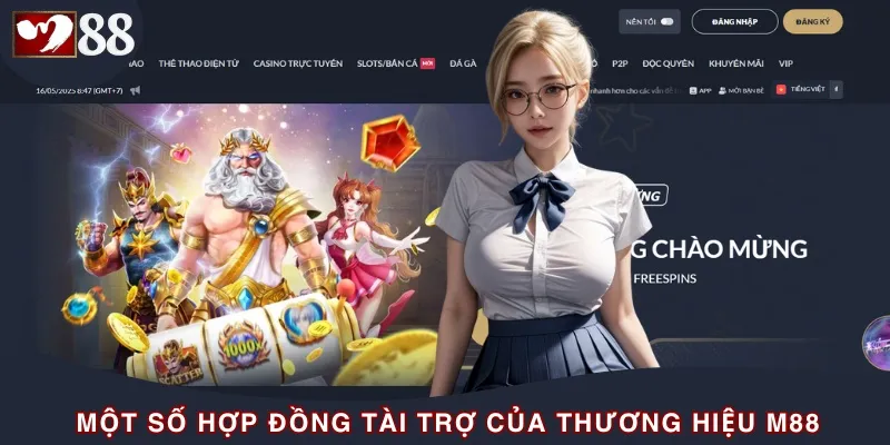 Một số bản hợp đồng tài trợ mang tính quy mô lớn của M88
